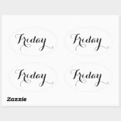 Aufkleber am Wochenende: Freitag (Blatt)