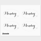 Aufkleber am Wochenende: Montag (Blatt)