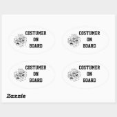 Aufkleber an Bord (Blatt)