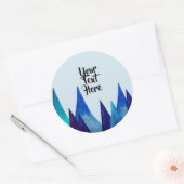 Aufkleber, angepasster Text Runder Aufkleber (Umschlag)