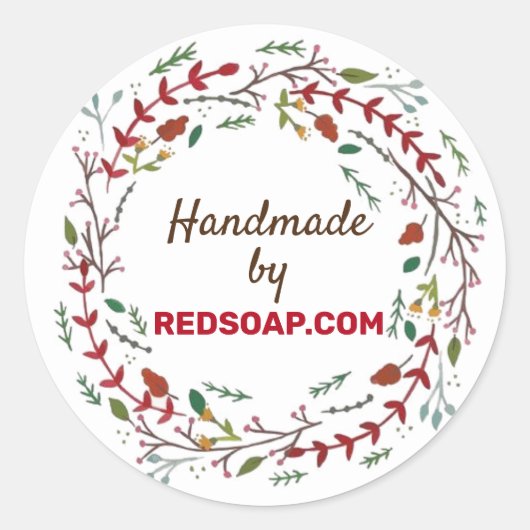 Aufkleber anpassen - Winterkranz (Vorderseite)