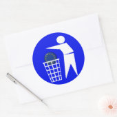 Aufkleber: Anti EU Protest 2c - Runder Aufkleber (Umschlag)