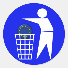 Aufkleber: Anti EU Protest 2c - Runder Aufkleber