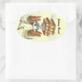 Aufkleber Antike Fun Brot Baker Koch personalisier (Tasche)