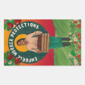 Aufkleber: Arbeitsschutz Rechteckiger Aufkleber (Vorderseite)