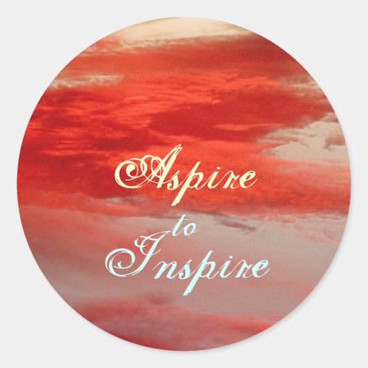 Aufkleber "Aspire to Inspirier" (Vorderseite)