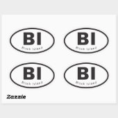 Aufkleber auf Blockinsel (Blatt)