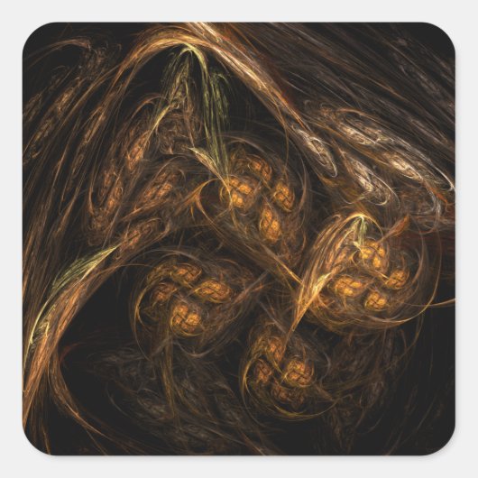 Aufkleber auf dem Mother Earth Abstrakt Art Square (Vorderseite)