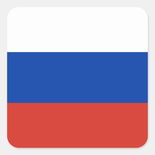 Aufkleber auf dem russischen Flaggenplatz (Vorderseite)