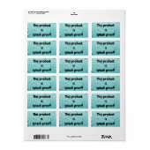 Aufkleber auf dem Siegel für die Packung Adressaufkleber (Vorne)