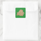 Aufkleber auf der Karte (Tasche)