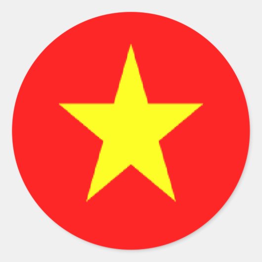 Aufkleber auf der vietnamesischen Flagge (Vorderseite)