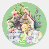 Aufkleber | Aufkleber für Niedliche Tiere (Vorderseite)