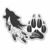 Aufkleber aus aufgeschnittenem Vinyl - Littlewolf  (Vorderseite)