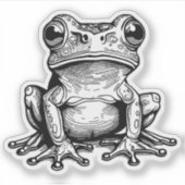 Aufkleber aus Frosch (Vorderseite)