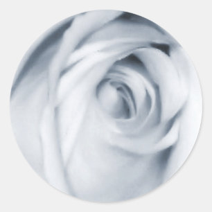 Aufkleber aus gedämpfter blauer Rose