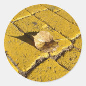 Aufkleber aus gelbem Backstein (Vorderseite)