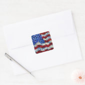 Aufkleber aus Glas mit amerikanischer Flagge (Umschlag)