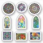 Aufkleber aus Hartglas (Vorderseite)