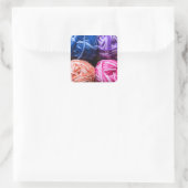 Aufkleber aus Regenbogengarn (Tasche)