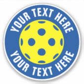 Aufkleber aus Vinylleder mit benutzerdefiniertem T (Vorderseite)