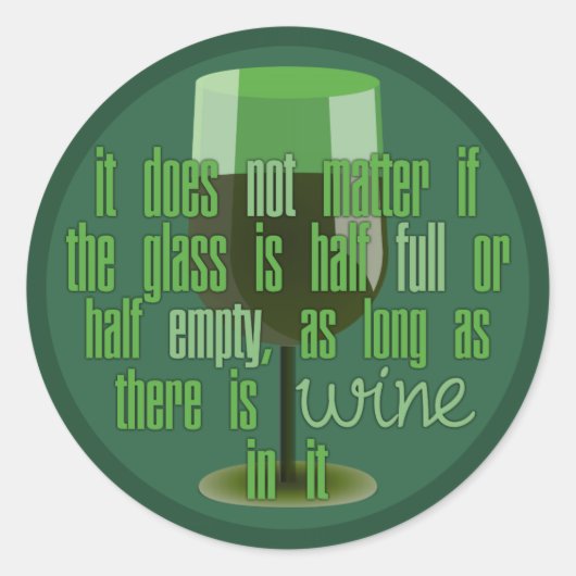 Aufkleber aus Weinglas (Vorderseite)