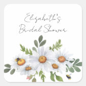 Aufkleber aus weißem Brautparty (Vorderseite)