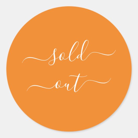 Aufkleber ausverkaufen (Vorderseite)