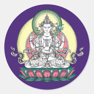 AUFKLEBER Avalokiteshvara/Chenrezig