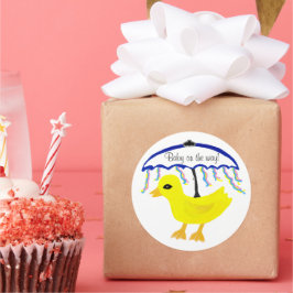 Aufkleber Baby auf dem Weg Ducky Umbrella