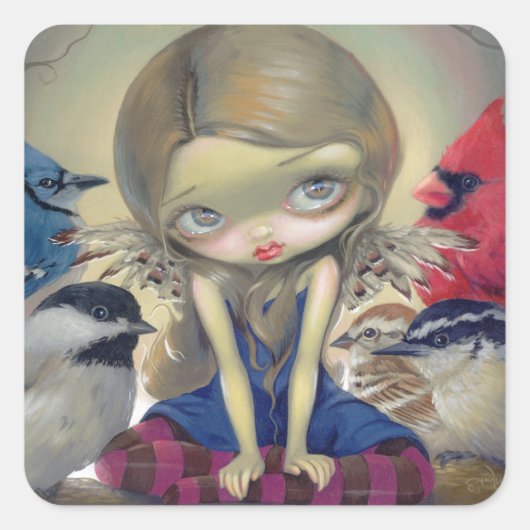 Aufkleber "Backyard Birds" (Vorderseite)