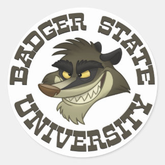 Aufkleber "Badger Staat University"