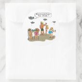 Aufkleber "Beach Droppings" (Tasche)