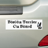 Aufkleber befördert Boston Terrier man Board Autoaufkleber (Auf Auto)