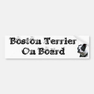 Aufkleber befördert Boston Terrier man Board Autoaufkleber