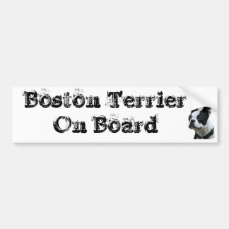 Aufkleber befördert Boston Terrier man Board Autoaufkleber