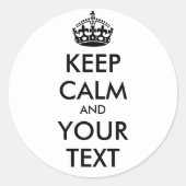 Aufkleber behalten - personalisierter Text (Vorderseite)