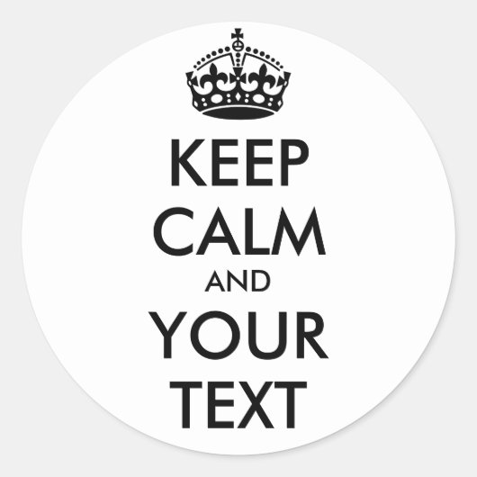 Aufkleber behalten - personalisierter Text (Vorderseite)