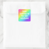 Aufkleber "Behalten Suche nach den Regenbogen" (Tasche)