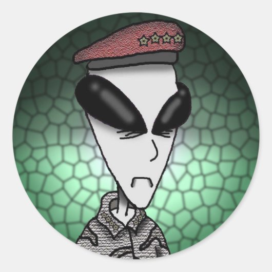 Aufkleber - Bereich 51 Allgemeiner Borex (Vorderseite)