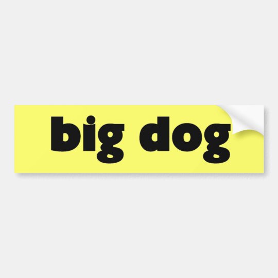 Aufkleber "big dog" autoaufkleber