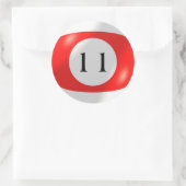 Aufkleber - Billard - 11 Ball (Tasche)