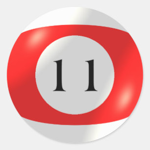 Aufkleber - Billard - 11 Ball