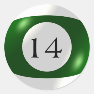 Aufkleber - Billard - 14 Ball