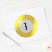 Aufkleber - Billard - 1 Ball (Umschlag)