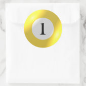 Aufkleber - Billard - 1 Ball (Tasche)