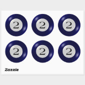 Aufkleber - Billard - 2 Ball (Blatt)