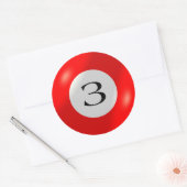 Aufkleber - Billard - 3 Ball (Umschlag)