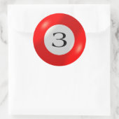 Aufkleber - Billard - 3 Ball (Tasche)