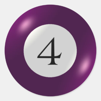 Aufkleber - Billard - 4 Ball